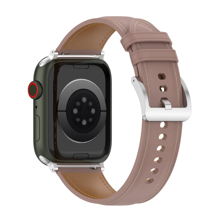 천연 가죽 시계줄, 사이즈: 프리 사이즈, Apple Watch 시리즈 7 45mm / 6&SE&5&4 44mm / 3&2&1 42mm용, 사이즈: 프리 사이즈, Apple Watch Ultra 49mm / 시리즈 8&7 45mm / SE 2&6&SE&5&4 44mm / 3&2&1 42mm용