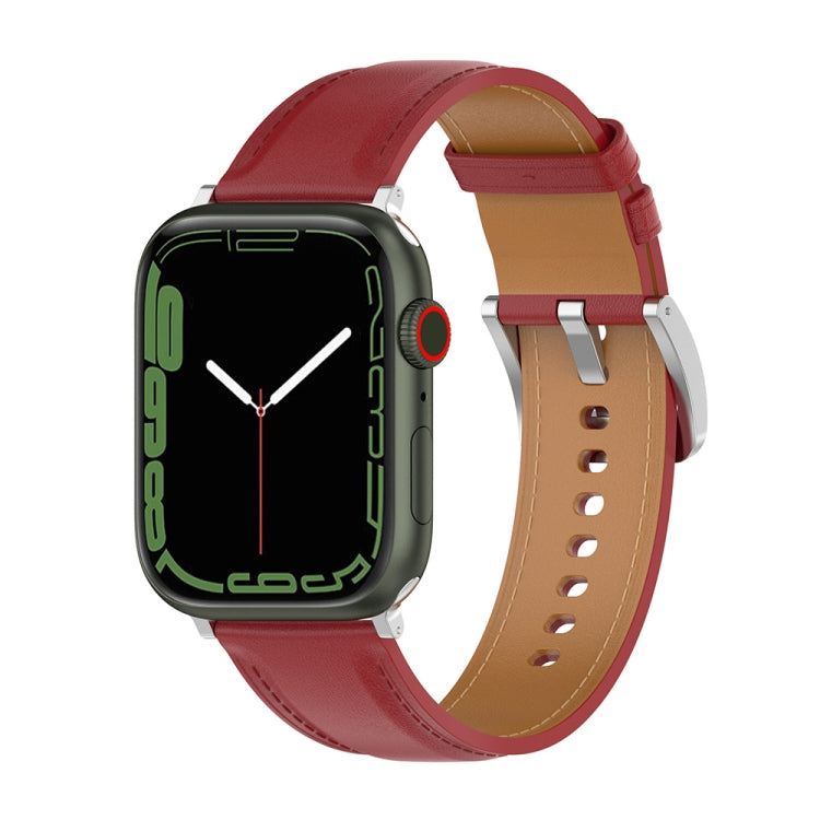 천연 가죽 시계줄, 사이즈: 프리 사이즈, Apple Watch 시리즈 7 45mm / 6&SE&5&4 44mm / 3&2&1 42mm용, 사이즈: 프리 사이즈, Apple Watch Ultra 49mm / 시리즈 8&7 45mm / SE 2&6&SE&5&4 44mm / 3&2&1 42mm용