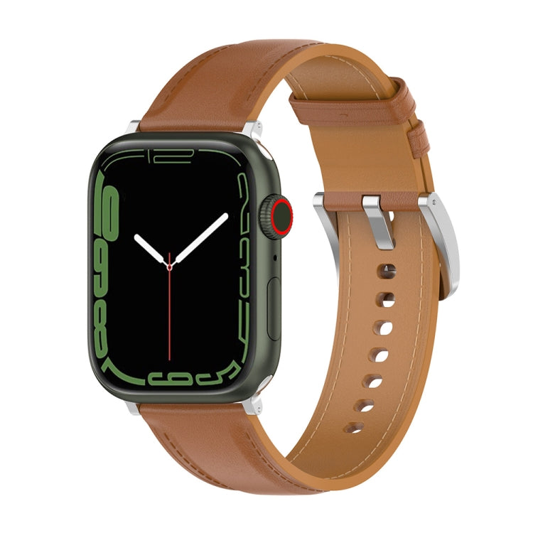 천연 가죽 시계줄, 사이즈: 프리 사이즈, Apple Watch 시리즈 7 45mm / 6&SE&5&4 44mm / 3&2&1 42mm용, 사이즈: 프리 사이즈, Apple Watch Ultra 49mm / 시리즈 8&7 45mm / SE 2&6&SE&5&4 44mm / 3&2&1 42mm용