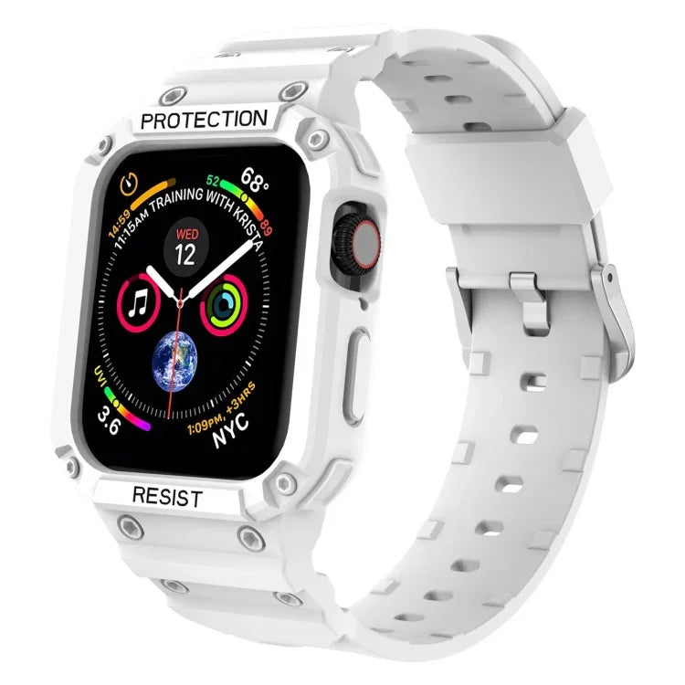 3중 방수 단색 일체형 스트랩, Apple Watch 시리즈용, 7 41mm / 6&SE&5&4 40mm / 3&2&1 38mm, 7 45mm / 6&SE&5&4 44mm / 3&2&1 42mm