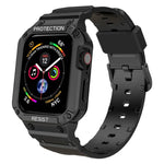 Three-proof Solid Color Integrated Strap For Apple Watch Series, 7 41mm / 6&SE&5&4 40mm / 3&2&1 38mm, 7 45mm / 6&SE&5&4 44mm / 3&2&1 42mm