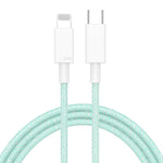 27W PD USB-C / Type-C to 8 핀 고속 충전 브레이디드 데이터 케이블, 케이블 길이: 1m, 27W