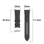 20mm 정품 가죽 시계줄, 삼성 갤럭시 워치4/워치3 41mm/액티브2/화웨이/게이밍 워치 등용