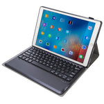 A129 TPU 분리형 블루투스 키보드 가죽 케이스 브래킷 포함, iPad Pro 12.9인치 2015 / 2017용, AM17