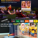 T400 100인치 스크린 3000 루멘 LED 미니 프로젝터, 기본 에디션, 유럽 플러그, 기본 에디션, 미국 플러그, 기본 에디션, 영국 플러그, 기본 에디션, 호주 플러그