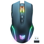ONIKUMA CW905 2.4G RGB 조명 무선 마우스, CW905 무선 마우스(검정), CW905 무선 마우스(분홍), CW905 무선 마우스(회백)