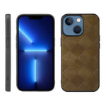 Weave Plaid PU Phone Case, For iPhone 13, For iPhone 13 Pro, For iPhone 13 Pro Max