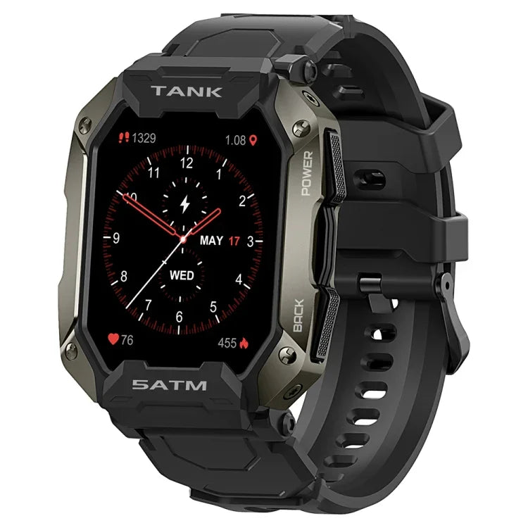 TANK M1 1.72인치 TFT 스크린 스마트워치, 수면 모니터링 / 심박수 모니터링 지원