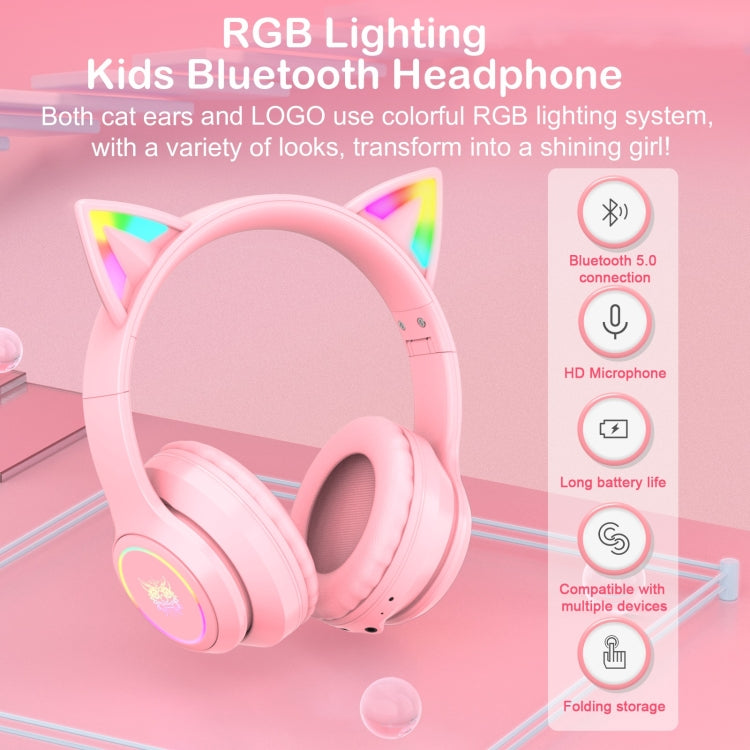 ONIKUMA B90 RGB 조명 무선 블루투스 헤드폰, B90