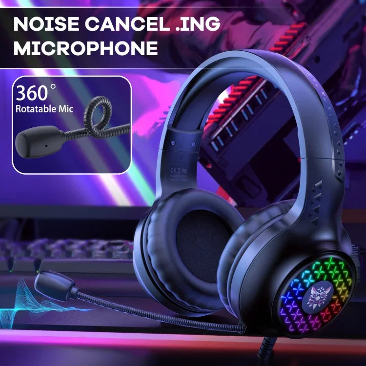 ONIKUMA X7 Pro USB + 3.5mm RGB 조명 게이밍 유선 헤드셋, X7 Pro