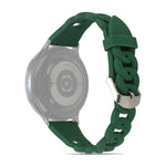 Ring Buckle Silicone Watchband, 20mm, 22mm