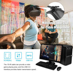 USB 3.2 Gen1 Type-C to USB 3.2 Gen1 Type-C 단일 엘보 VR 링크 케이블 Oculus Quest 1 / 2용, 3m 단일 엘보