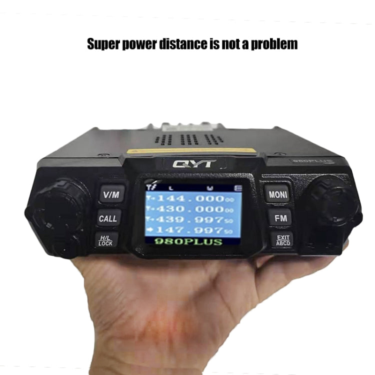 QYT KT-980 Plus 75W(VHF) / 55W(UHF) 듀얼 밴드 차량용 모바일 무전기, KT-980 Plus