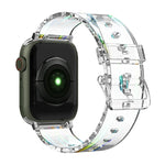 Aurora Transparent Silicone Watchband For Apple Watch Series, 7 41mm / 6&SE&5&4 40mm / 3&2&1 38mm, 7 45mm / 6&SE&5&4 44mm / 3&2&1 42mm