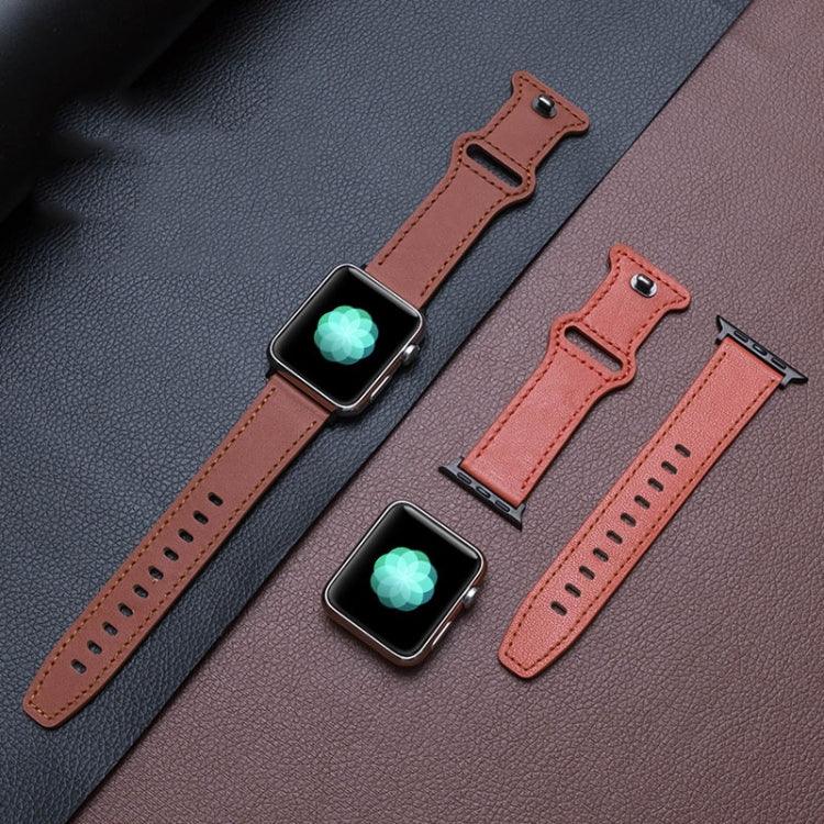 버터플라이 버클 소가죽 시계줄, 애플 워치 시리즈 7 41mm / 6&SE&5&4 40mm / 3&2&1 38mm, 7 45mm / 6&SE&5&4 44mm / 3&2&1 42mm용