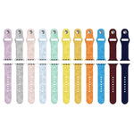 애플 워치 시리즈용 해바라기 무늬 실리콘 시계줄, 7 41mm / 6&SE&5&4 40mm / 3&2&1 38mm, 7 45mm / 6&SE&5&4 44mm / 3&2&1 42mm