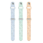 애플 워치 시리즈용 눈송이 무늬 실리콘 시계줄, 7 41mm / 6&SE&5&4 40mm / 3&2&1 38mm, 7 45mm / 6&SE&5&4 44mm / 3&2&1 42mm