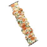 애플 워치 시리즈용 싱글 루프 탄력성 천 과일 무늬 시계줄, 7 41mm / 6&SE&5&4 40mm / 3&2&1 38mm, 7 45mm / 6&SE&5&4 44mm / 3&2&1 42mm