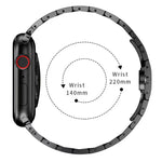 애플 워치 시리즈용 나비 버클 메탈 시계줄, 7 41mm / 6&SE&5&4 40mm / 3&2&1 38mm, 7 45mm / 6&SE&5&4 44mm / 3&2&1 42mm