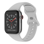 버터플라이 버클 실리콘 시계줄, 사이즈: L, Apple Watch 시리즈 7 41mm / 6&SE&5&4 40mm / 3&2&1 38mm용