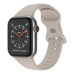 버터플라이 버클 실리콘 시계줄, 사이즈: L, Apple Watch 시리즈 7 41mm / 6&SE&5&4 40mm / 3&2&1 38mm용