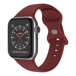 버터플라이 버클 실리콘 시계줄, 사이즈: L, Apple Watch 시리즈 7 41mm / 6&SE&5&4 40mm / 3&2&1 38mm용