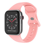 버터플라이 버클 실리콘 시계줄, 사이즈: L, Apple Watch 시리즈 7 41mm / 6&SE&5&4 40mm / 3&2&1 38mm용