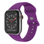 버터플라이 버클 실리콘 시계줄, 사이즈: L, Apple Watch 시리즈 7 41mm / 6&SE&5&4 40mm / 3&2&1 38mm용