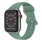 버터플라이 버클 실리콘 시계줄, 사이즈: L, Apple Watch 시리즈 7 41mm / 6&SE&5&4 40mm / 3&2&1 38mm용