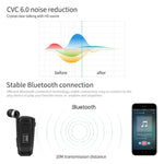 Fineblue F990 CVC6.0 노이즈 감소 라발리에 블루투스 이어폰, 진동 알림 지원