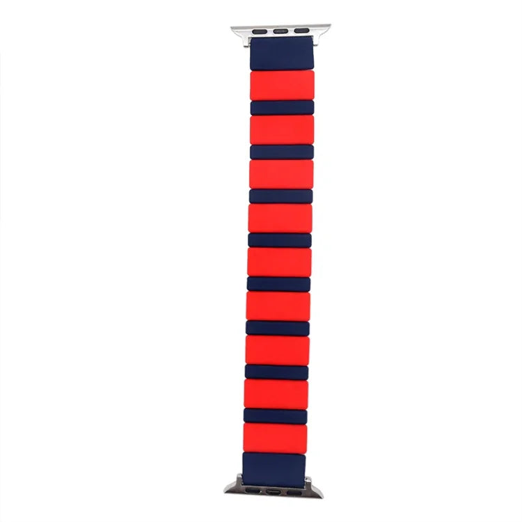 애플 워치 시리즈용 실리콘 스플라이싱 시계줄, 7 41mm / 6&SE&5&4 40mm / 3&2&1 38mm, 7 45mm / 6&SE&5&4 44mm / 3&2&1 42mm