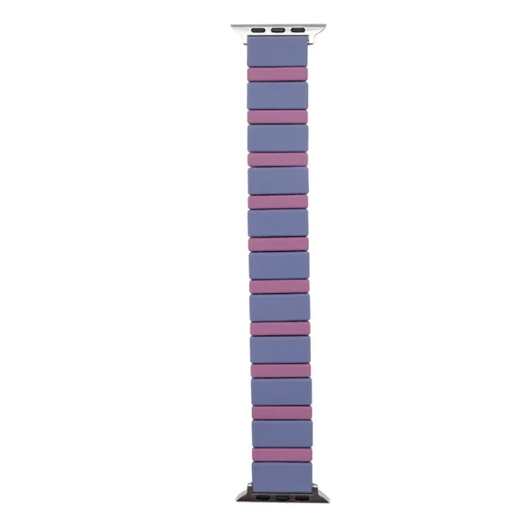 애플 워치 시리즈용 실리콘 스플라이싱 시계줄, 7 41mm / 6&SE&5&4 40mm / 3&2&1 38mm, 7 45mm / 6&SE&5&4 44mm / 3&2&1 42mm