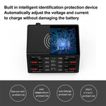 838w 9 in 1 100W 4 PD 3.0 USB-C / Type-C + 4 QC 3.0 USB 포트 스마트 디지털 디스플레이 무선 충전기, EU 플러그, US 플러그, UK 플러그, AU 플러그