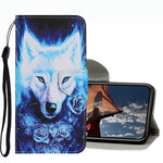 Coloured Drawing Pattern Leather Phone Case, For iPhone 13 mini, For iPhone 13, For iPhone 13 Pro
