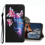 Coloured Drawing Pattern Leather Phone Case, For iPhone 13 mini, For iPhone 13, For iPhone 13 Pro