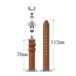 애플 워치 시리즈용 슬림 나비 버클 시계줄, 7 41mm / 6&SE&5&4 40mm / 3&2&1 38mm