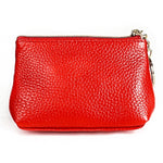 Litchi Texture Cowhide Hand Held Small Wallet for Ladies