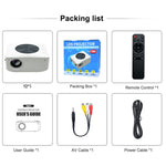 Y2 800x480P 80ANSI 미니 LCD LED 스마트 프로젝터, 미국 플러그, 영국 플러그, 호주 플러그, 유럽 플러그