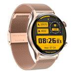 HK8Pro 1.36인치 AMOLED 스크린 스틸 스트랩 스마트워치, NFC 기능 / 혈중 산소 모니터링 지원, 스틸 스트랩(블랙), 스틸 스트랩(골드), 스틸 스트랩(실버)