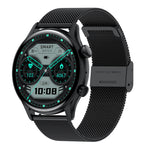 HK8Pro 1.36인치 AMOLED 스크린 스틸 스트랩 스마트워치, NFC 기능 / 혈중 산소 모니터링 지원, 스틸 스트랩(블랙), 스틸 스트랩(골드), 스틸 스트랩(실버)