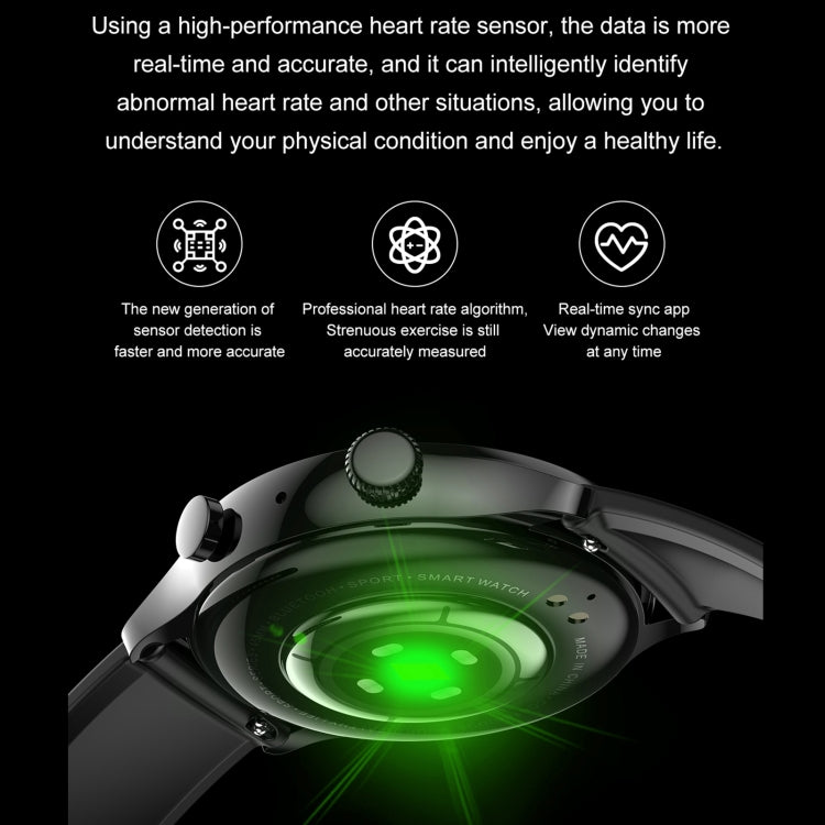 HK8Pro 1.36인치 AMOLED 스크린 스틸 스트랩 스마트워치, NFC 기능 / 혈중 산소 모니터링 지원, 스틸 스트랩(블랙), 스틸 스트랩(골드), 스틸 스트랩(실버)