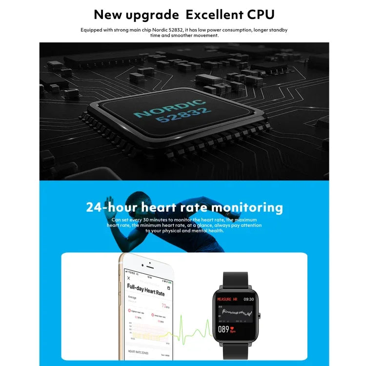 Rogbid Rowatch 1 1.4인치 IPS 화면 스마트워치, 혈압 모니터링/수면 모니터링 지원