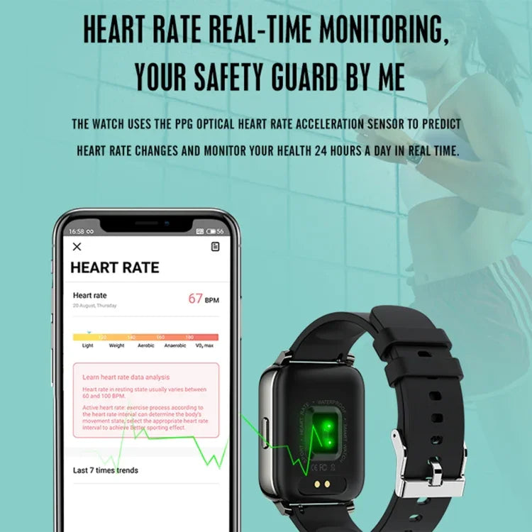 Rogbid Rowatch 2 1.69인치 TFT 화면 스마트워치, 혈압 모니터링/수면 모니터링 지원