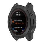 TPU Half-pack Hollowed Electroplating Watch Case, For Garmin Fenix 7S, For Garmin Fenix 7X, For Garmin Fenix 7
