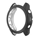 TPU Half-pack Hollowed Electroplating Watch Case, For Garmin Fenix 7S, For Garmin Fenix 7X, For Garmin Fenix 7