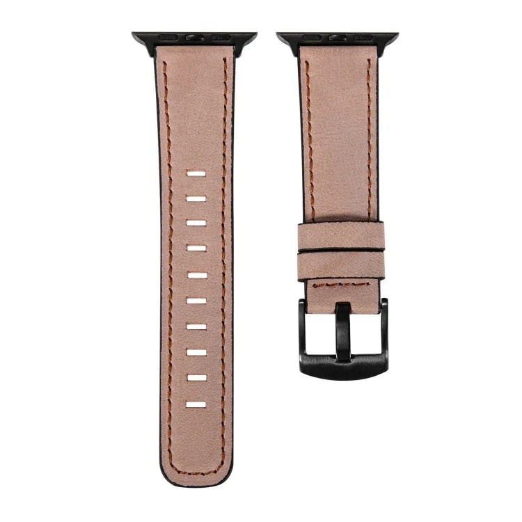 애플 워치 시리즈용 레트로 가죽 시계 밴드, 7 41mm / 6&SE&5&4 40mm / 3&2&1 38mm, 7 45mm / 6&SE&5&4 44mm / 3&2&1 42mm