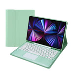 T12B-A 분리형 터치패드 블루투스 키보드 가죽 태블릿 케이스, iPad Air 13 2025 / 2024 / Pro 12.9인치 2021/2020/2018용
