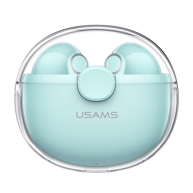 USAMS BU12 TWS 하프 인이어 블루투스 5.1 무선 이어폰, USAMS BU12