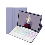 T07B-AS 스킨 느낌 펜 슬롯 터치패드 블루투스 키보드 가죽 태블릿 케이스, iPad 9.7 2018&2017 / Pro 9.7 / Air 2용, iPad 10.2 2021&2020&2019/Air 2019/Pro 10.5용, iPad Air 11 2025 / 2024 / Pro 11 2021&2020&2018용