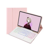 T07B-AS 스킨 느낌 펜 슬롯 터치패드 블루투스 키보드 가죽 태블릿 케이스, iPad 9.7 2018&2017 / Pro 9.7 / Air 2용, iPad 10.2 2021&2020&2019/Air 2019/Pro 10.5용, iPad Air 11 2025 / 2024 / Pro 11 2021&2020&2018용